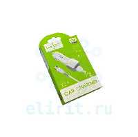 Блок питания  АВТО  5V USB 2400MA X 2  HOCO Z23  КАБЕЛЬ MICROUSB