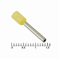 Наконечник втулочный DN01012 YELLOW (1.4X12MM)